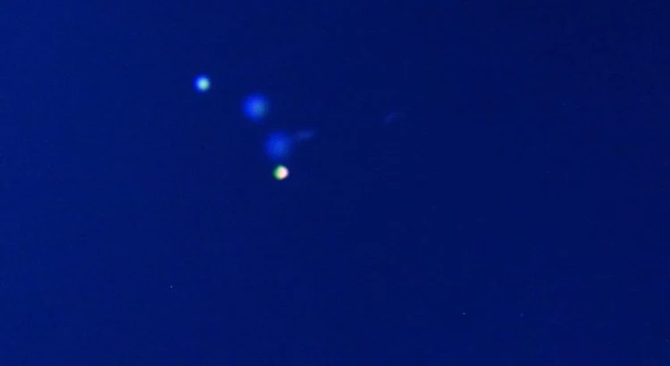 The evening sky just after the BROR rocket was launched from Esrange on Thursday evening. The evening sky just after the BROR rocket was launched from Esrange on Thursday evening.