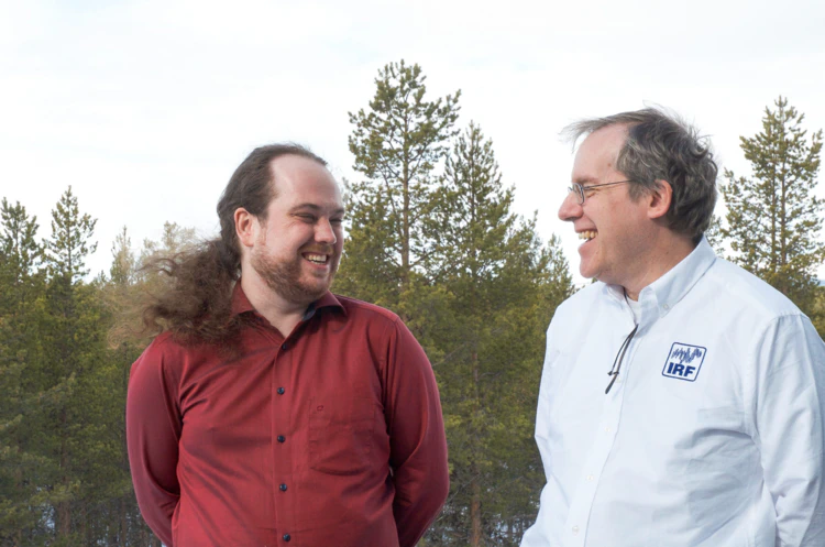 Philipp Witmann with his supervisor dr. Martin Wieser.