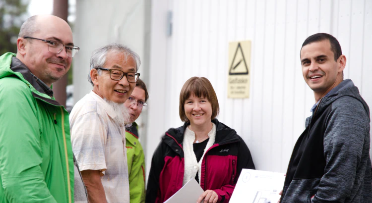 Här syns IRF:s Yuri Khotyaintsev, Masatoshi Yamauchi, Daria Mikhaylova, Csilla Szasz och Sebastián Rojas Mata.