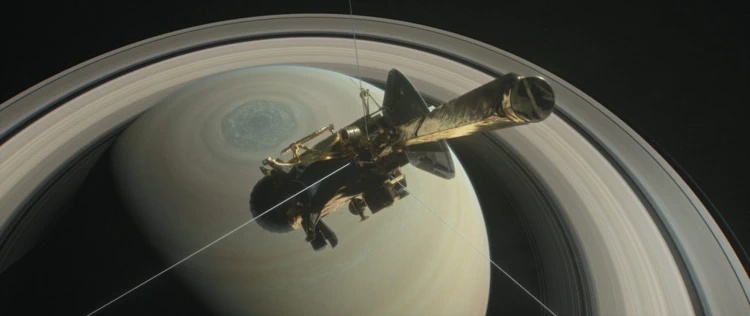 Cassini during the Grand Finale. Image credit: NASA